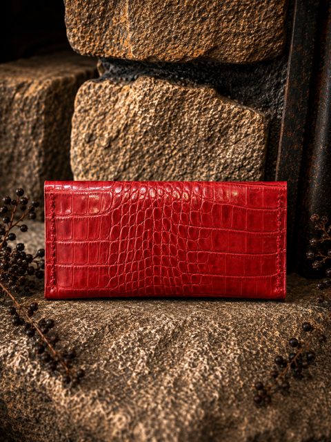 Red Leather money envelope