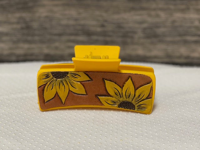 Sunflower Hair Claw Clip