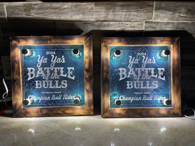 Small Wood & Acrylic Sign