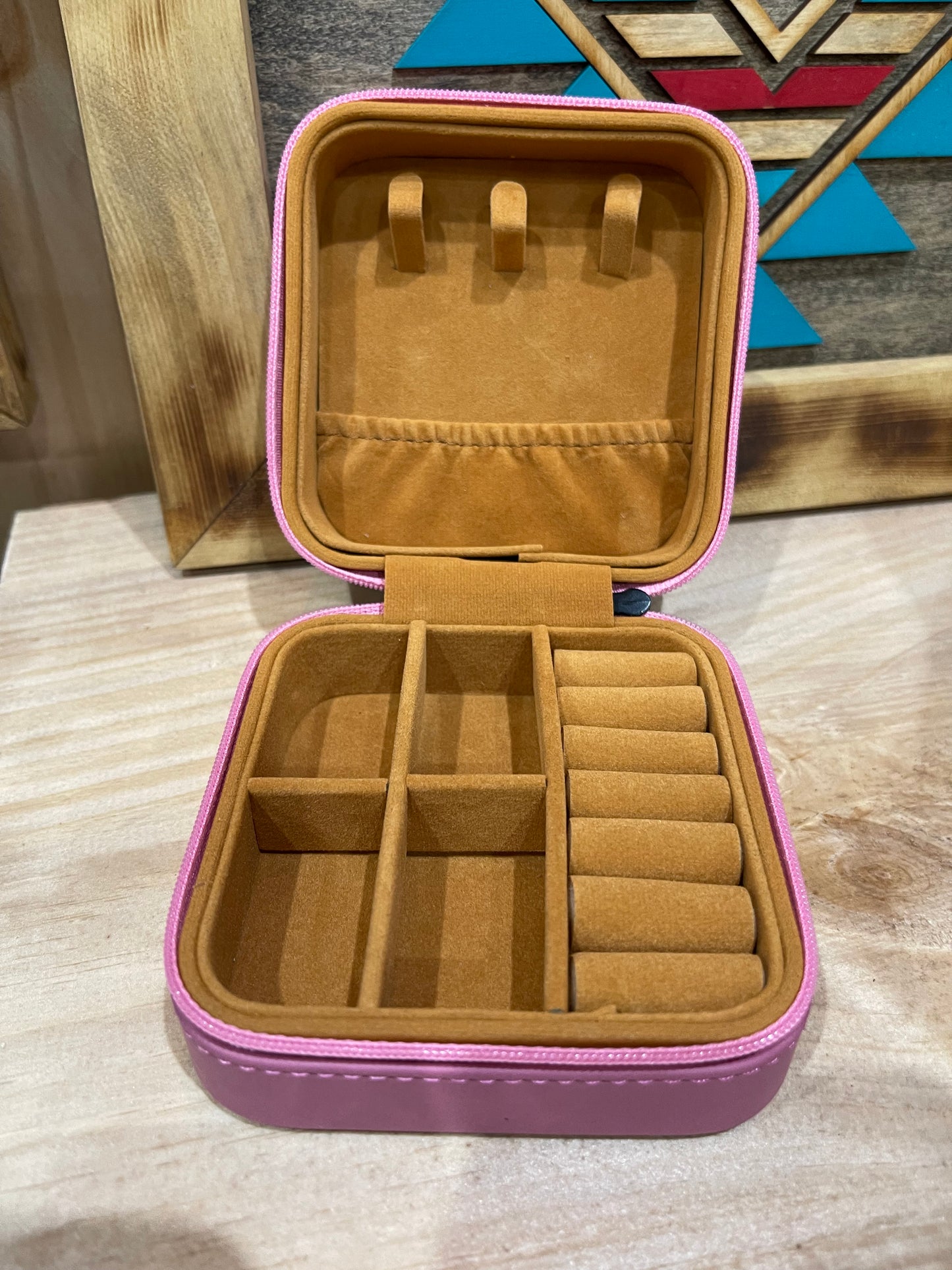 Pink flower Jewelry Box