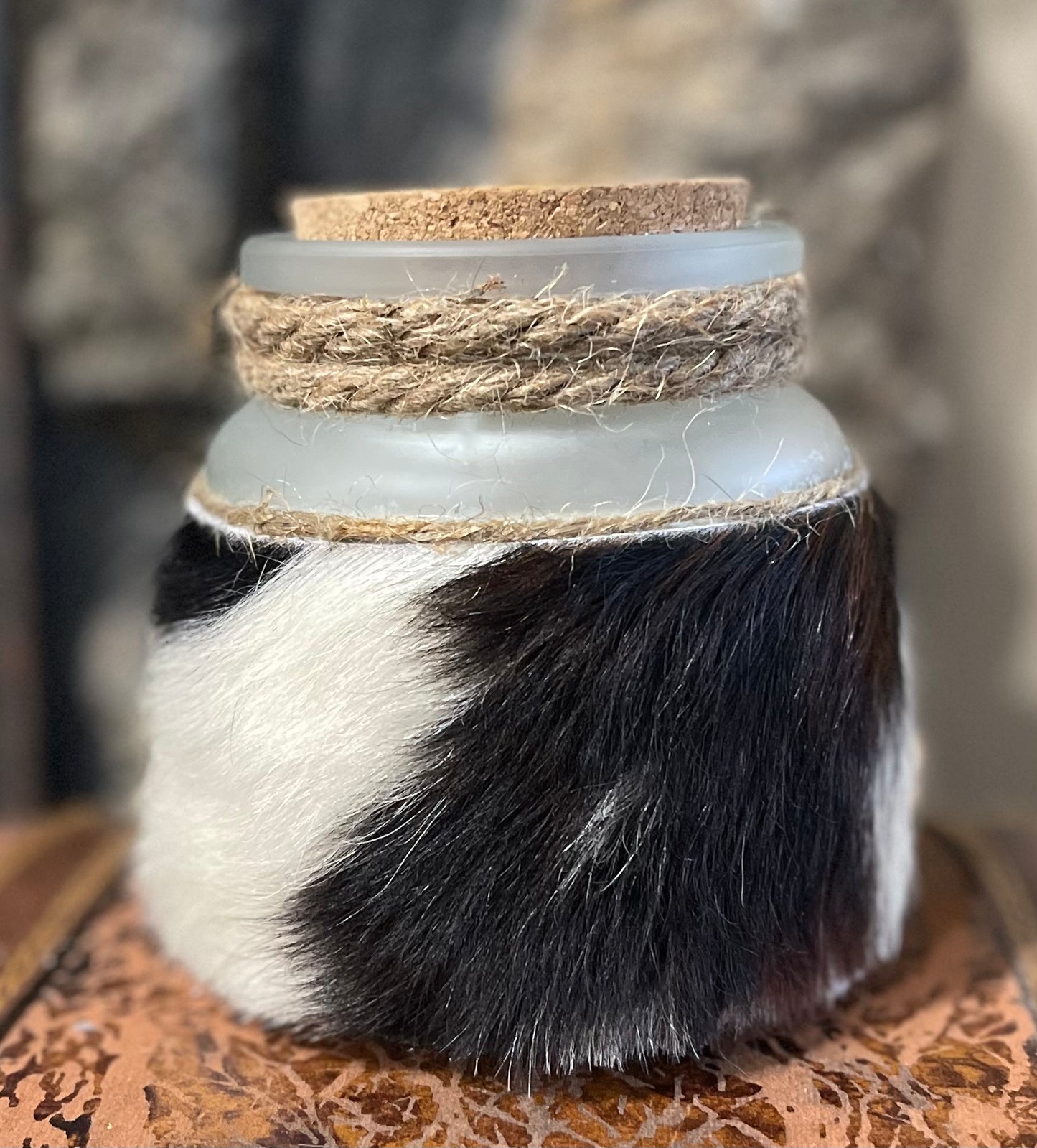 Hair on Hide Coconut scented candle