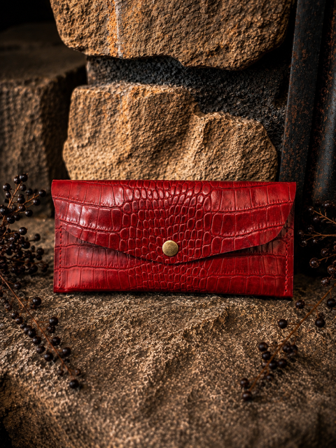 Red Leather money envelope