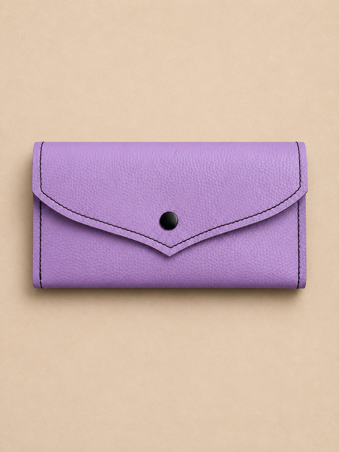 Purple leather wallet