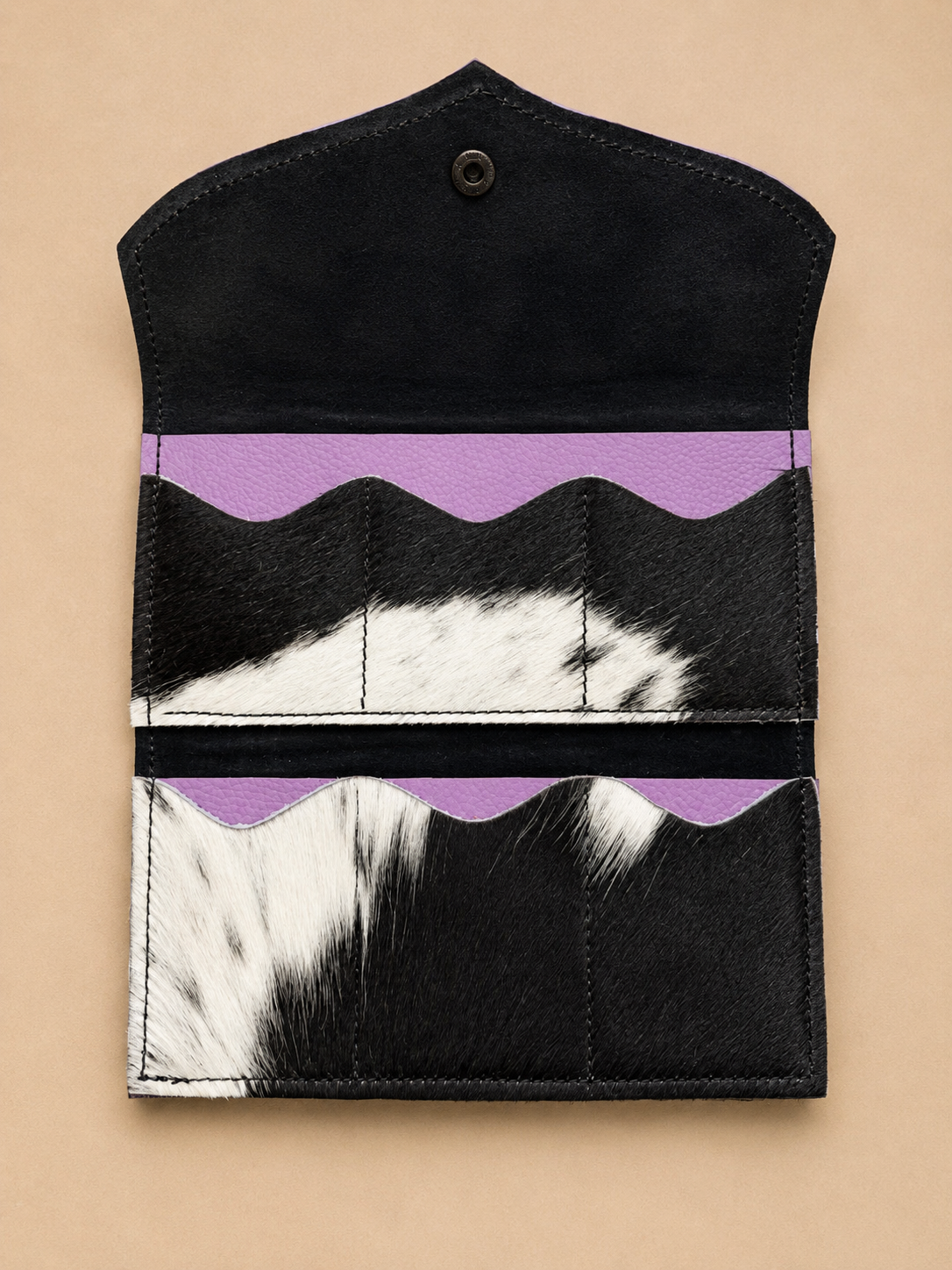 Purple leather wallet
