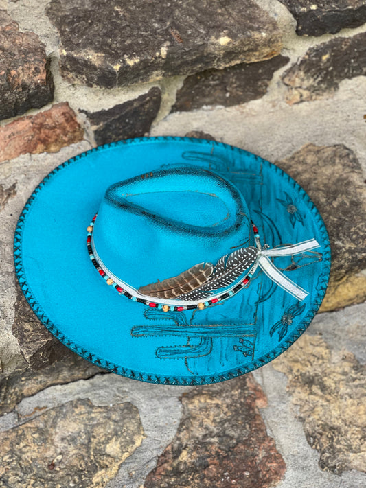 Turquoise desert hat